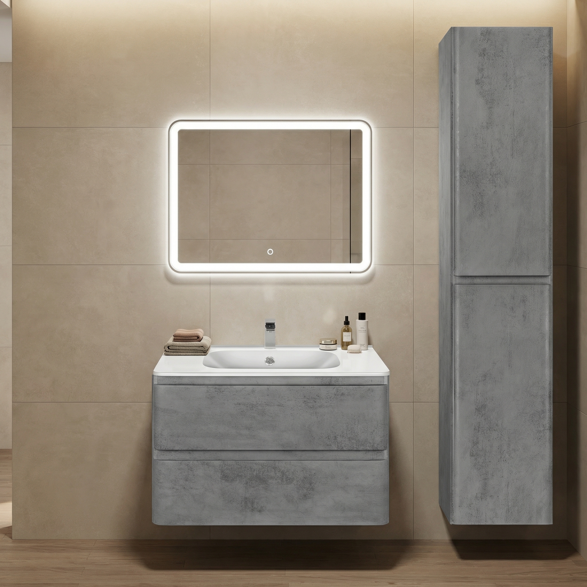 Дизайн ванной в стиле Минимализм — фото интерьера от нейросети RoomGPT