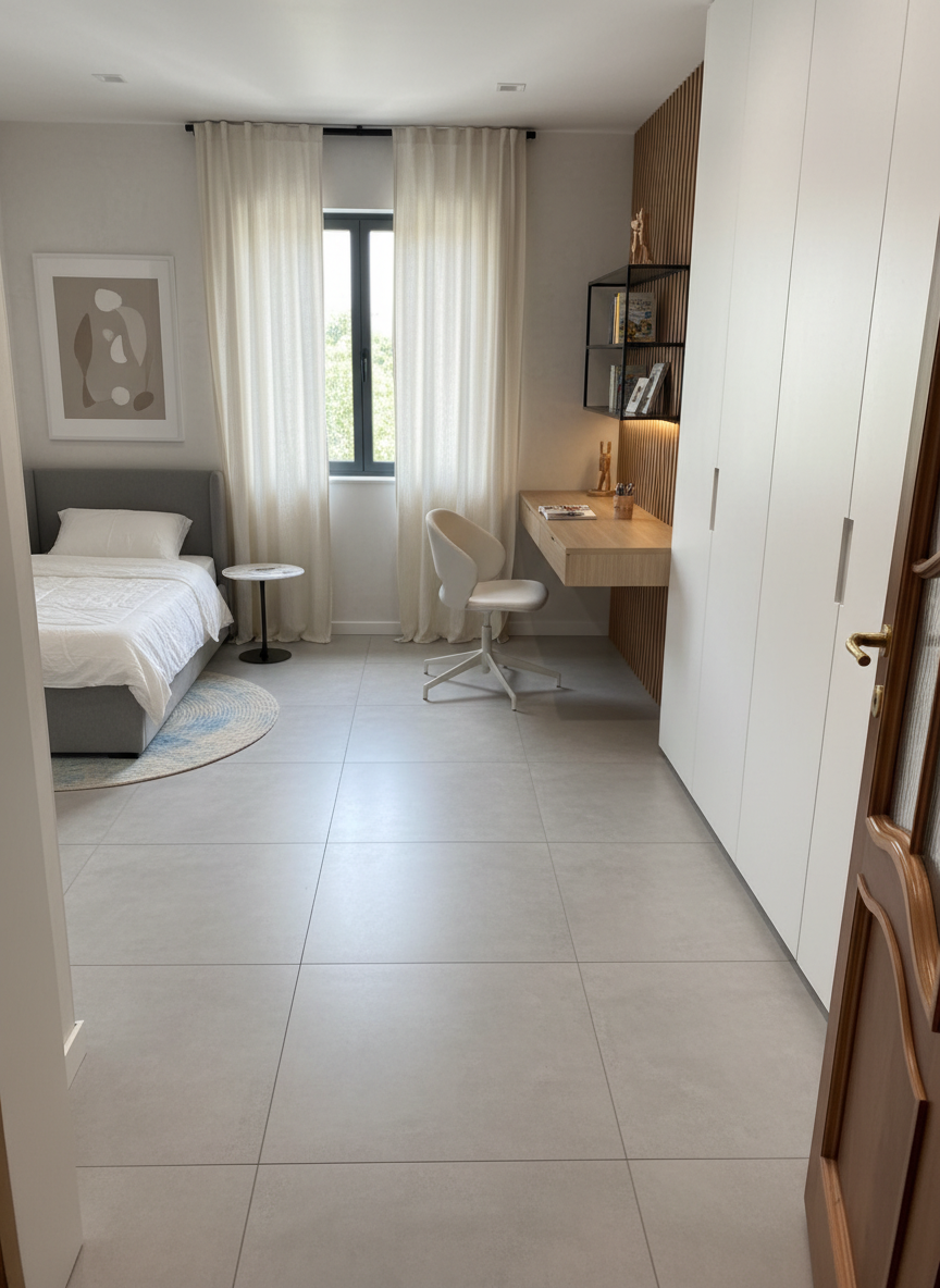 Дизайн детской в стиле Минимализм — фото интерьера от нейросети RoomGPT