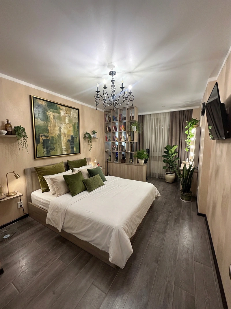 Дизайн интерьера в стиле Классика — Спальня от нейросети RoomGPT