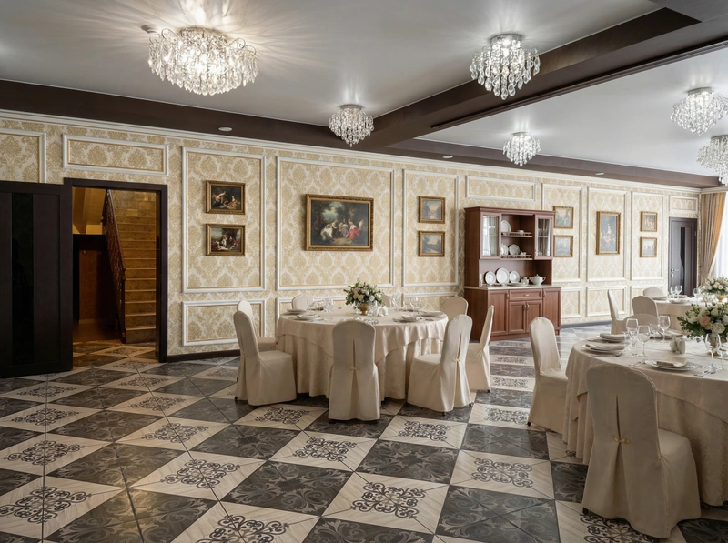 Дизайн интерьера в стиле Классика — Гостиная от нейросети RoomGPT