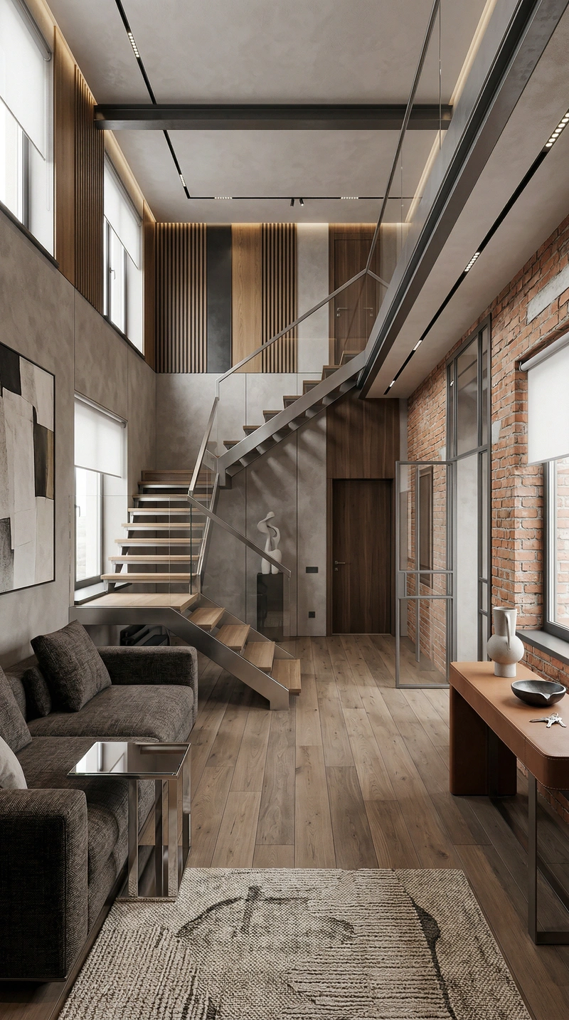 Дизайн интерьера в стиле Контемпорари — Прихожая от нейросети RoomGPT