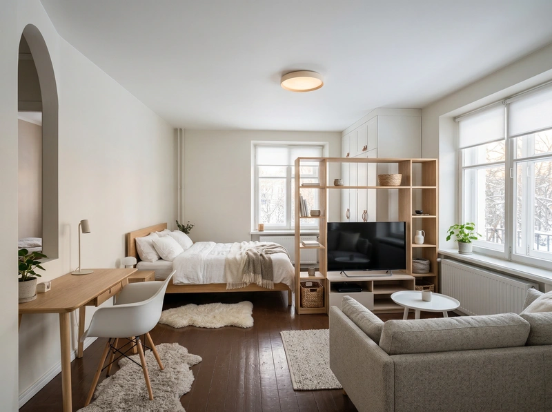 Дизайн интерьера в стиле Хюгге — Гостиная от нейросети RoomGPT