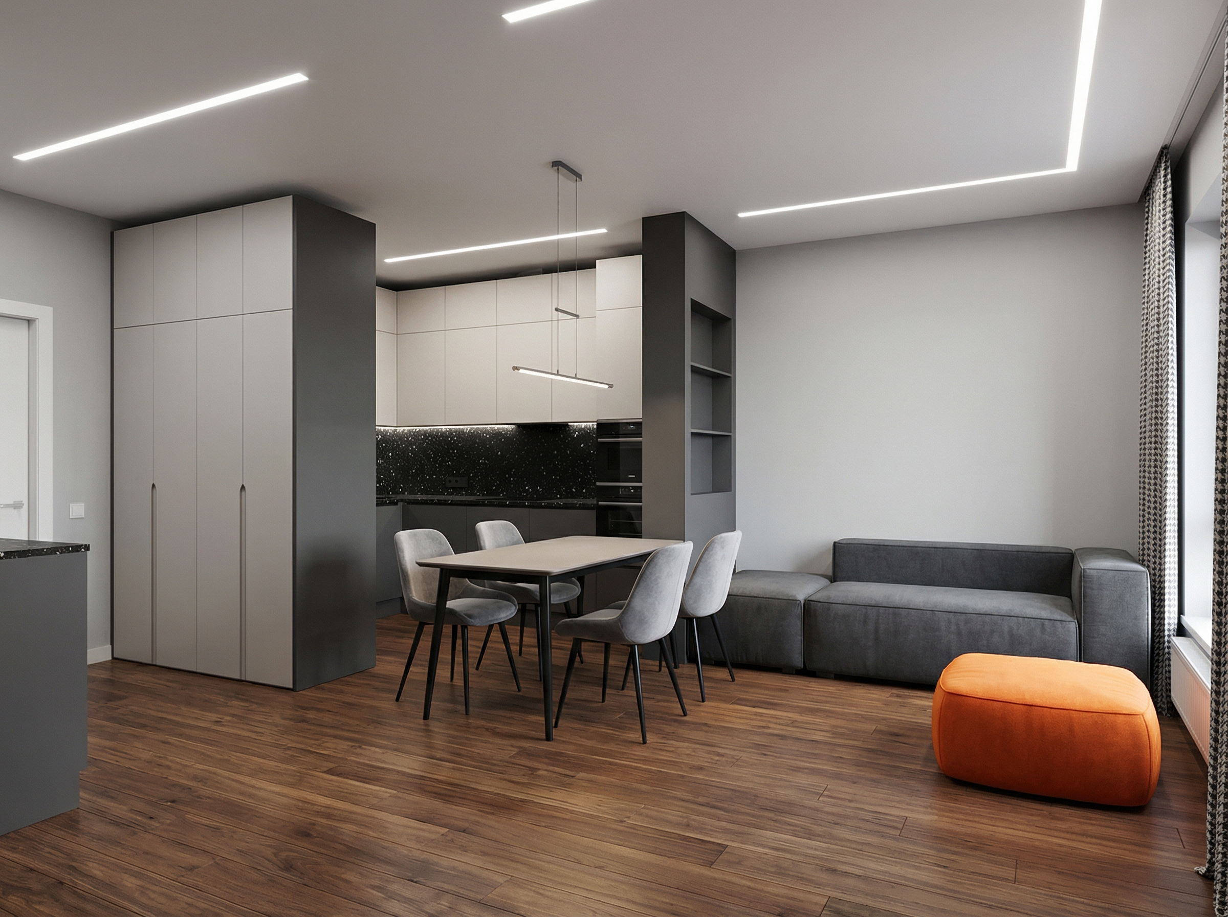 Дизайн гостиной в стиле Минимализм — фото интерьера от нейросети RoomGPT