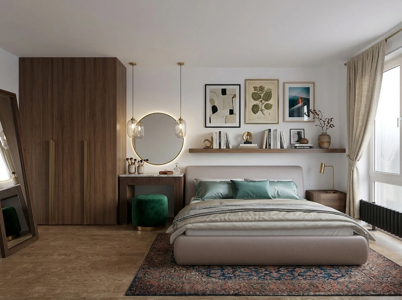 Дизайн гостиной в стиле Эклектика — фото интерьера от нейросети RoomGPT