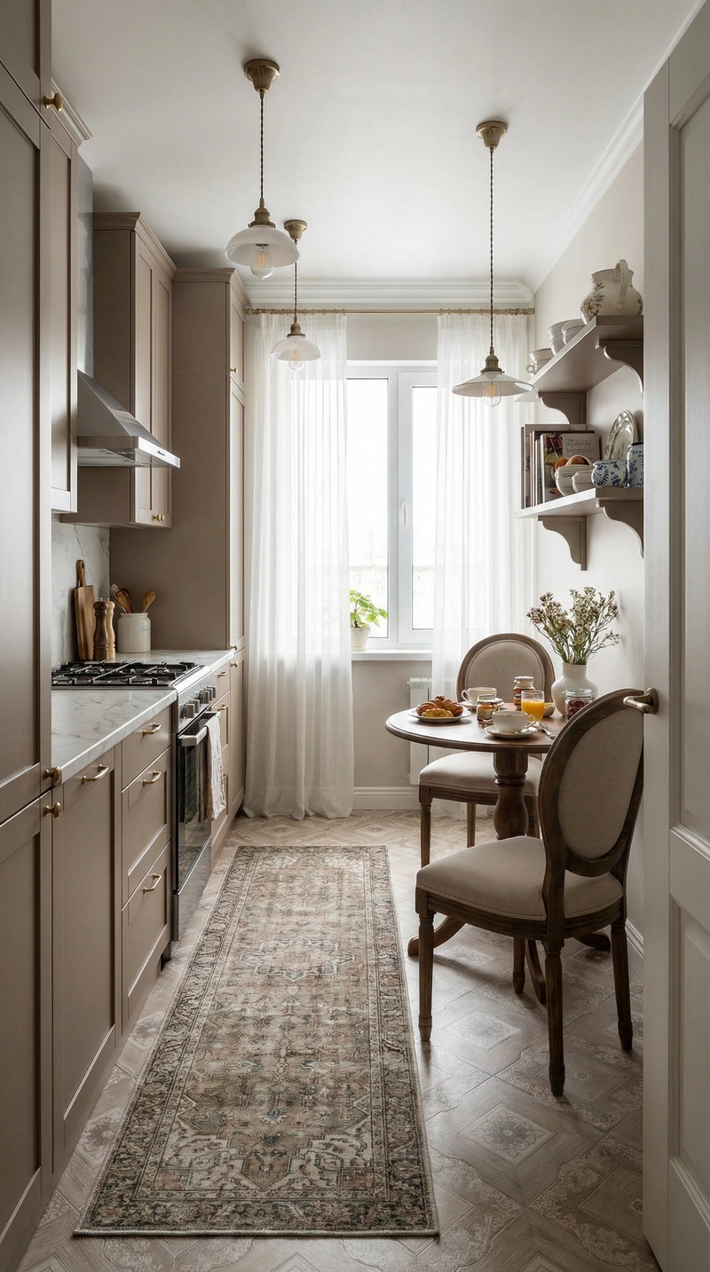 Дизайн интерьера в стиле Классика — Кухня от нейросети RoomGPT