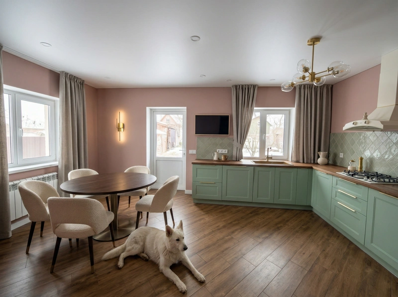 Дизайн гостиной в стиле Контемпорари — фото интерьера от нейросети RoomGPT