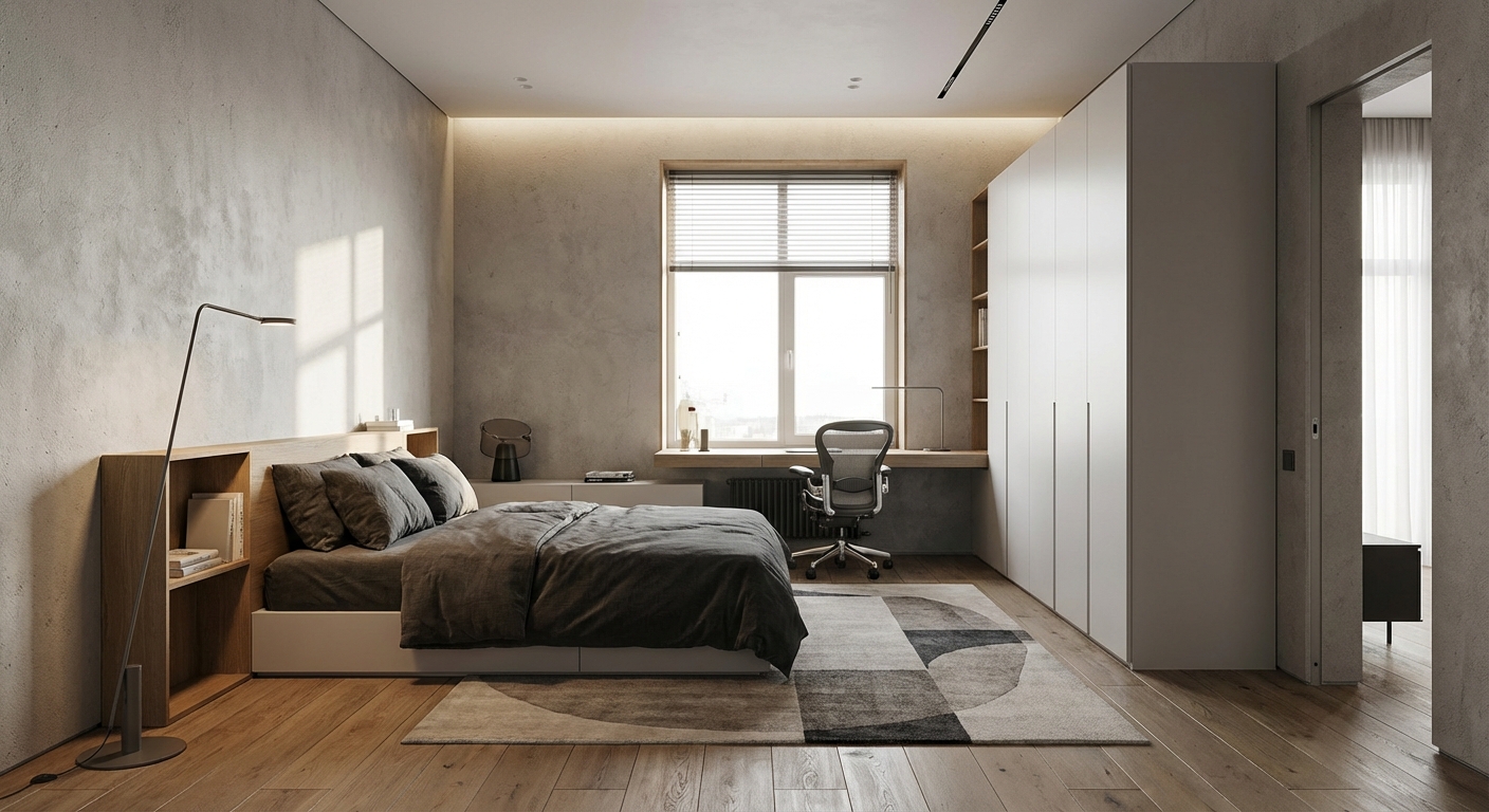 Дизайн детской в стиле Минимализм — фото интерьера от нейросети RoomGPT