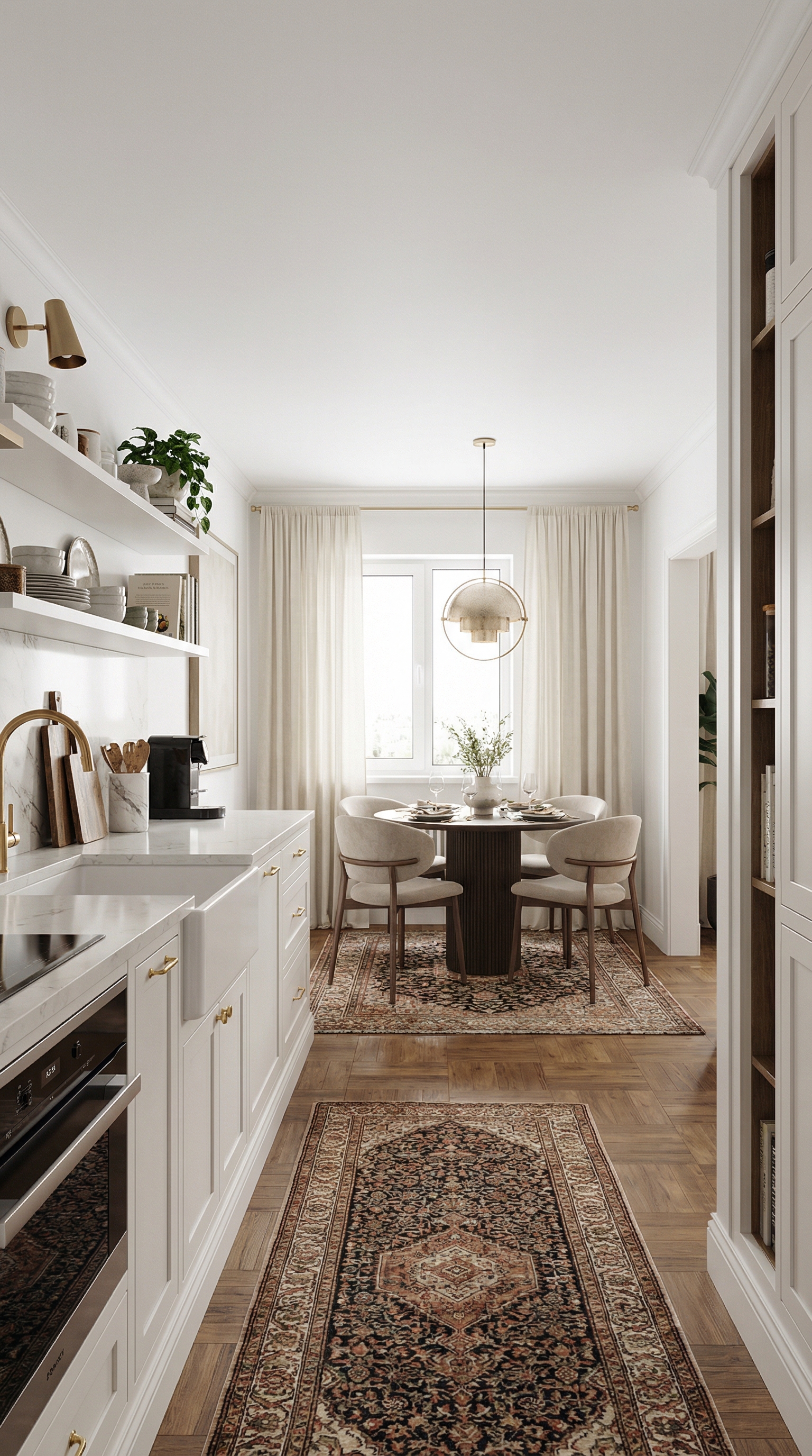 Дизайн кухни в стиле Эклектика — фото интерьера от нейросети RoomGPT