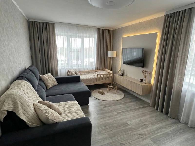 Дизайн интерьера в стиле Минимализм — Спальня от нейросети RoomGPT