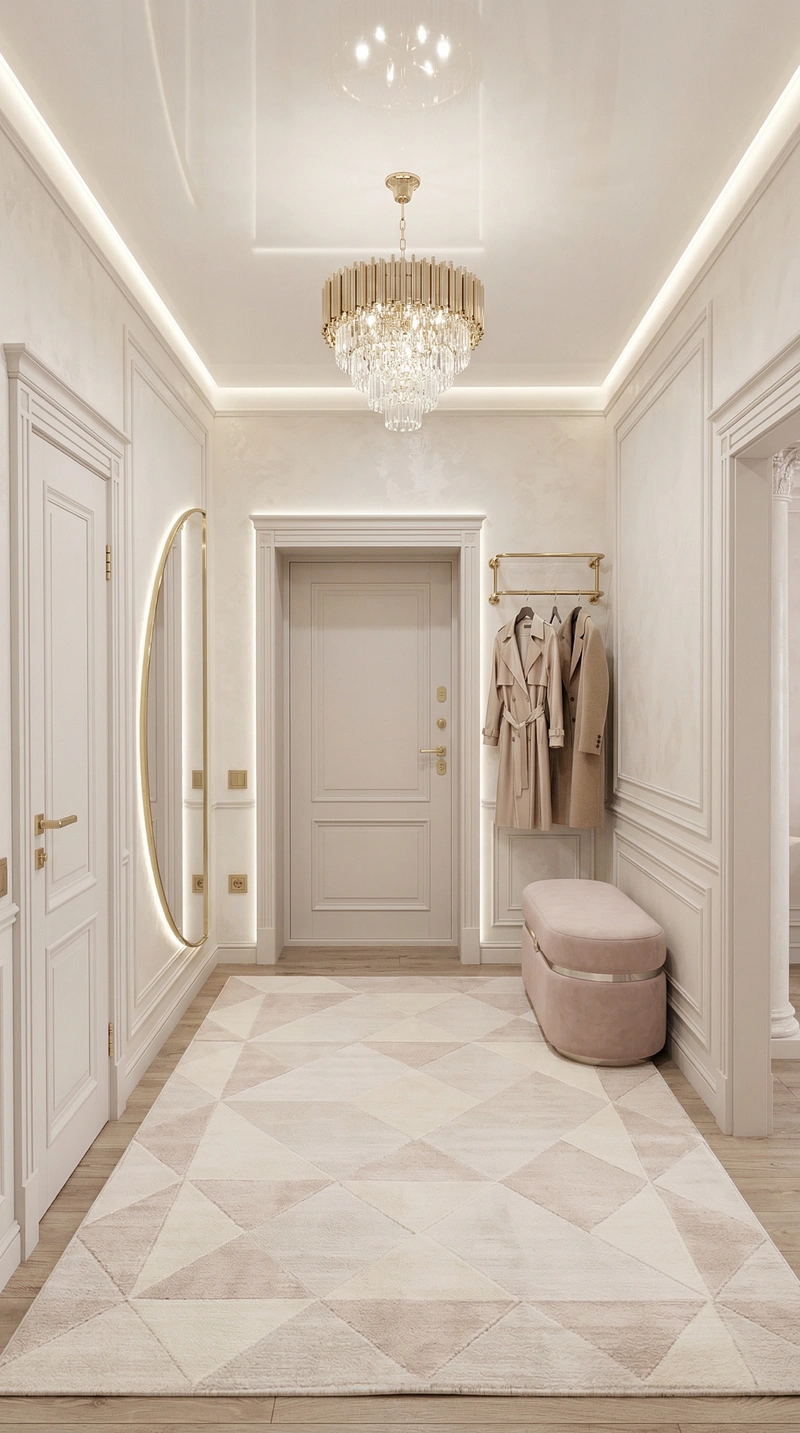 Дизайн интерьера в стиле Неоклассика — Гостиная от нейросети RoomGPT