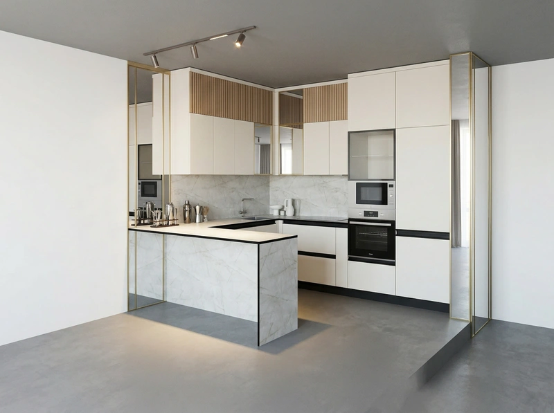 Дизайн кухни в стиле Без стиля — фото интерьера от нейросети RoomGPT