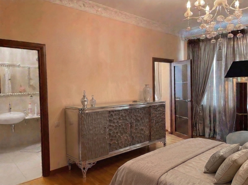 Дизайн спальни в стиле Классика — фото интерьера от нейросети RoomGPT