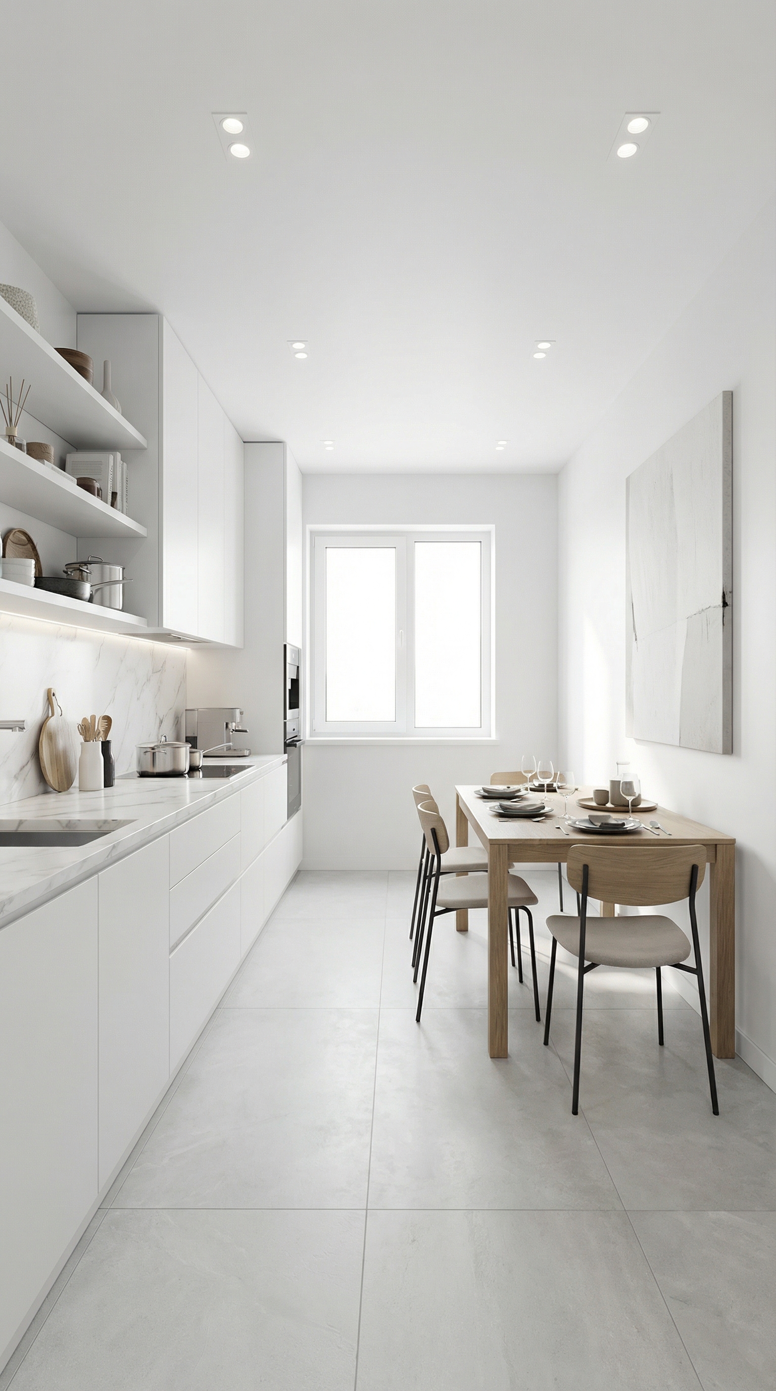 Дизайн кухни в стиле Минимализм — фото интерьера от нейросети RoomGPT