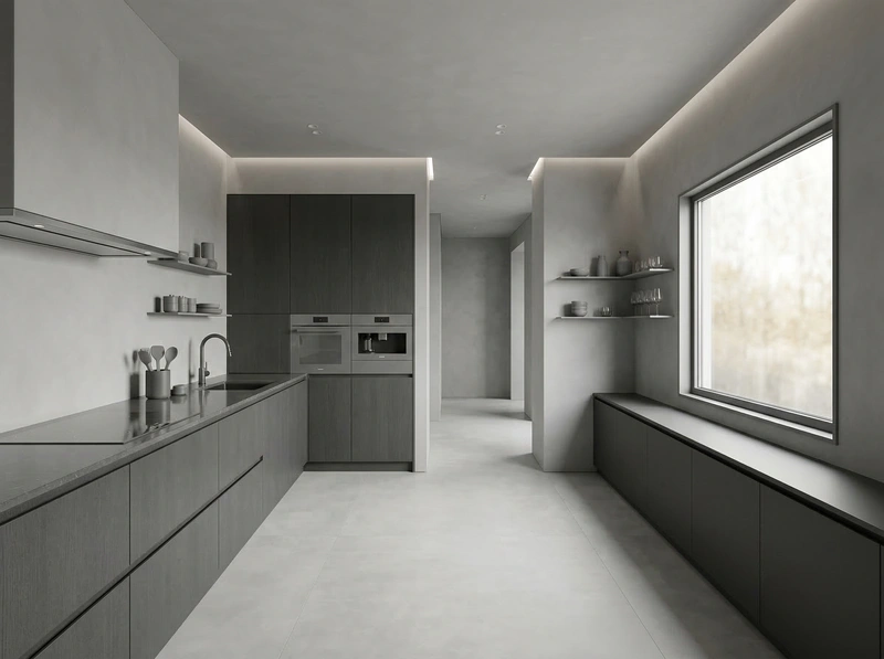 Дизайн интерьера в стиле Минимализм — Кухня от нейросети RoomGPT