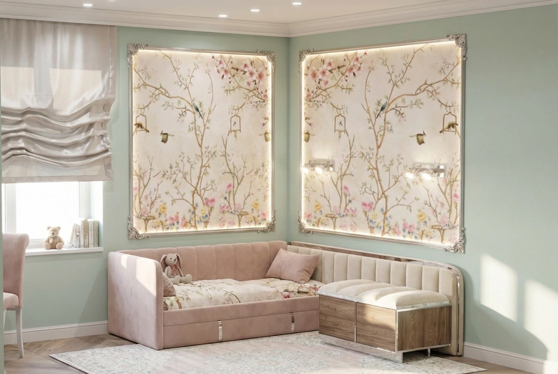 Дизайн интерьера в стиле Неоклассика — Детская от нейросети RoomGPT