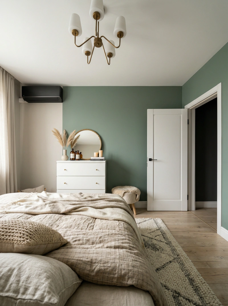 Дизайн интерьера в стиле Хюгге — Спальня от нейросети RoomGPT