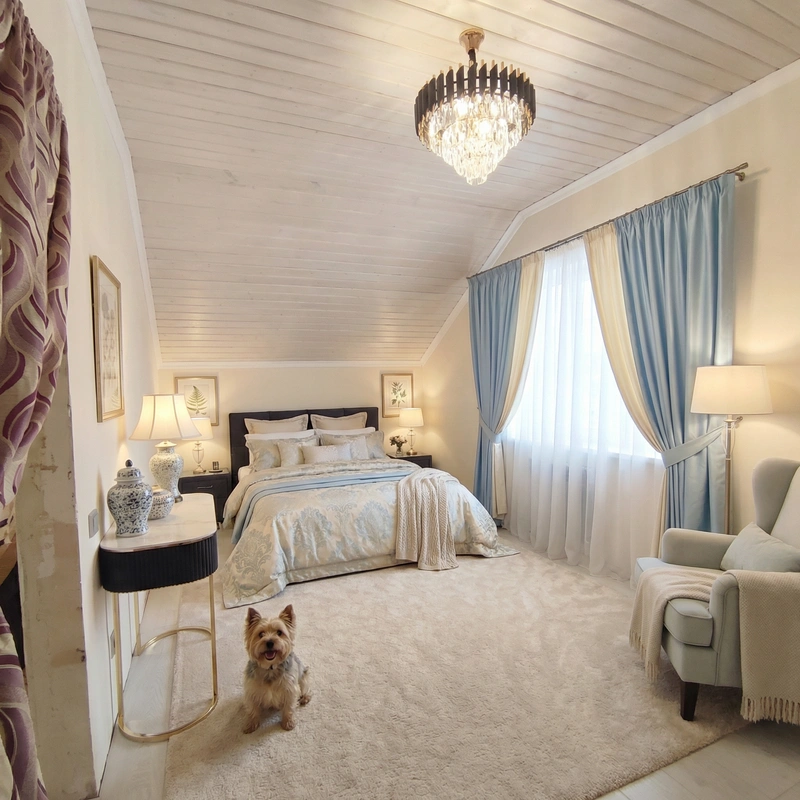 Дизайн интерьера в стиле Классика — Спальня от нейросети RoomGPT