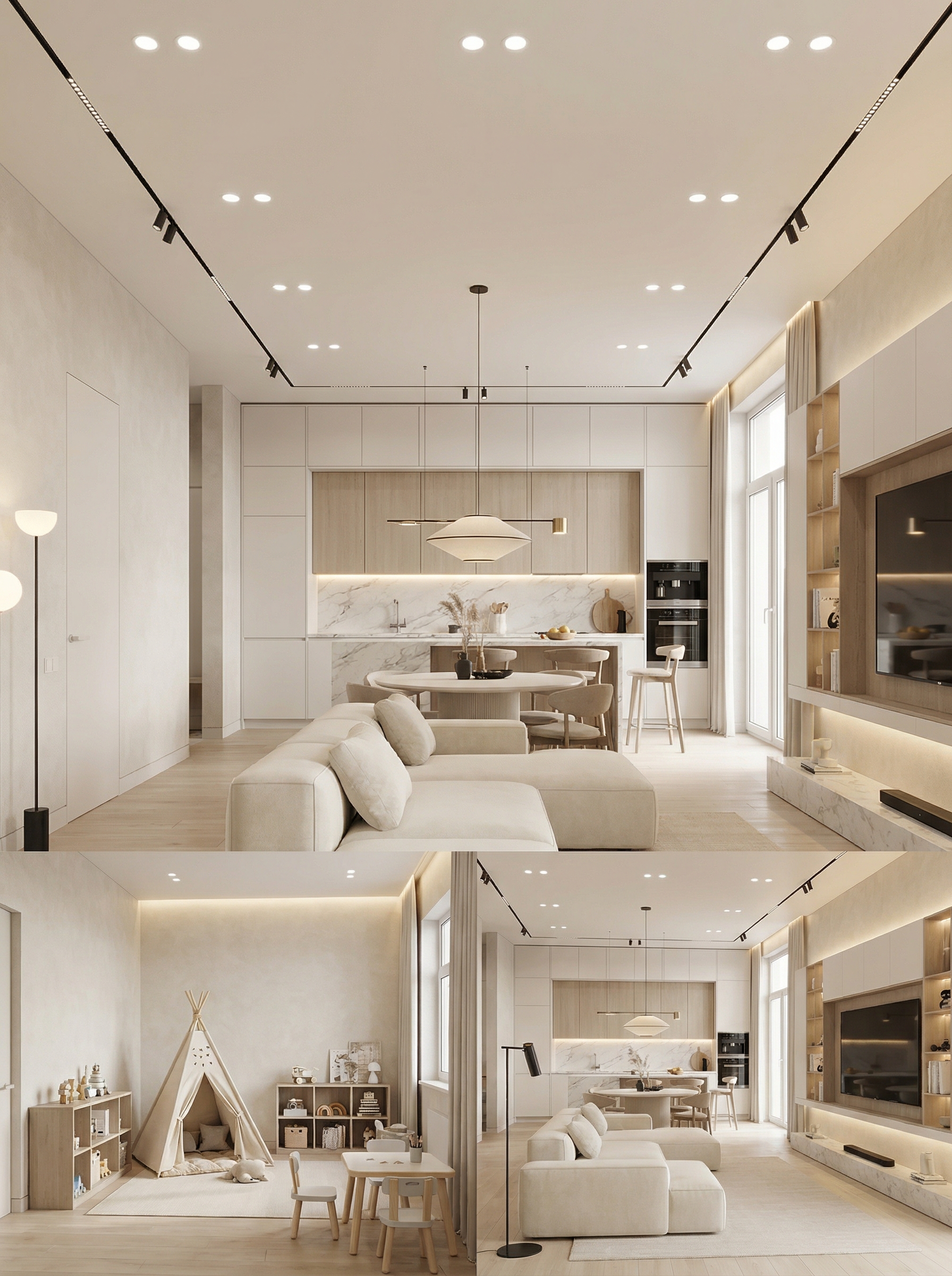 Дизайн кухни в стиле Минимализм — фото интерьера от нейросети RoomGPT