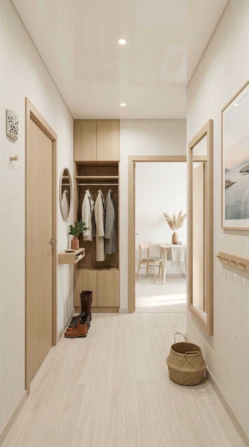 Дизайн интерьера в стиле Хюгге — Прихожая от нейросети RoomGPT