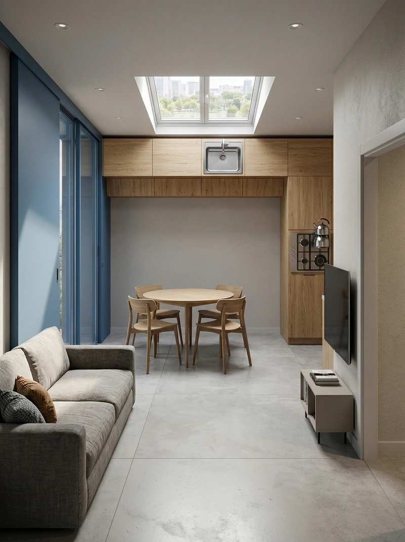 Дизайн кухни в стиле Без стиля — фото интерьера от нейросети RoomGPT