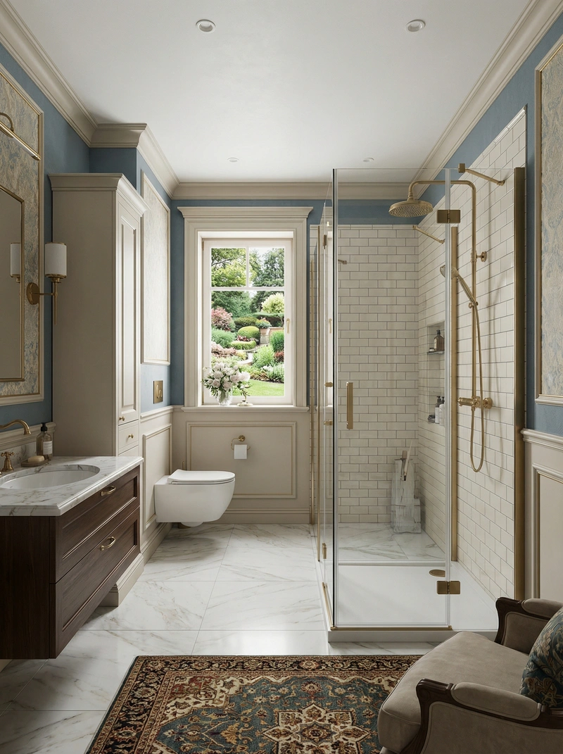 Дизайн интерьера в стиле Классика — Гостиная от нейросети RoomGPT