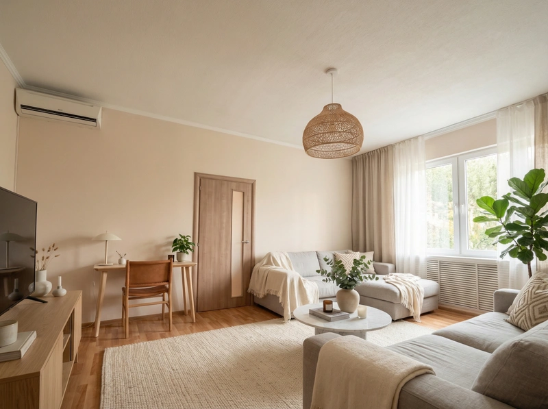 Дизайн интерьера в стиле Сканди — Гостиная от нейросети RoomGPT