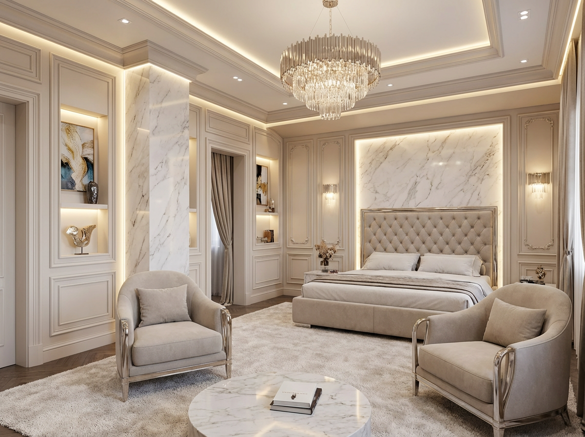 Дизайн гостиной в стиле Классика — фото интерьера от нейросети RoomGPT