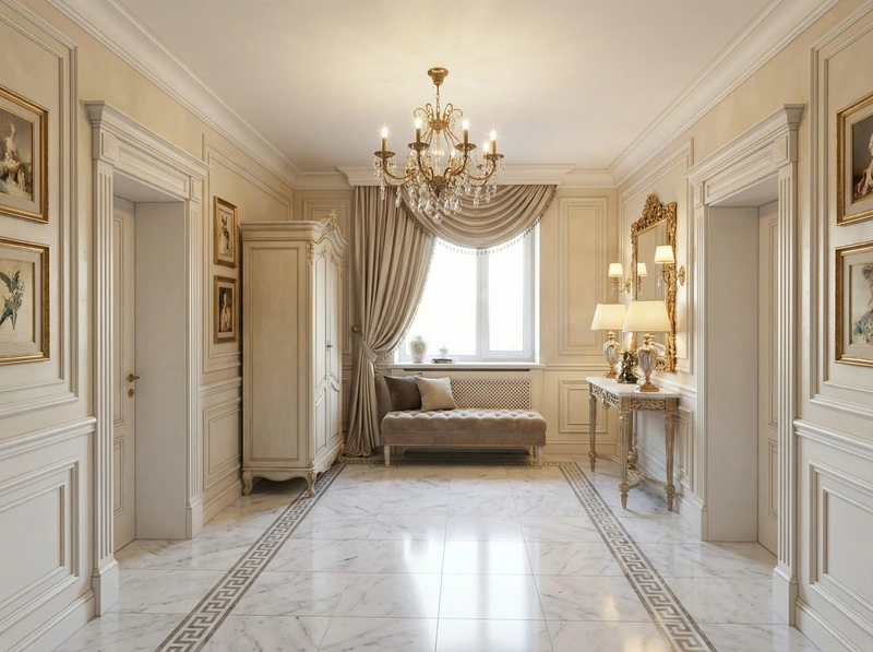 Дизайн интерьера в стиле Классика — Прихожая от нейросети RoomGPT
