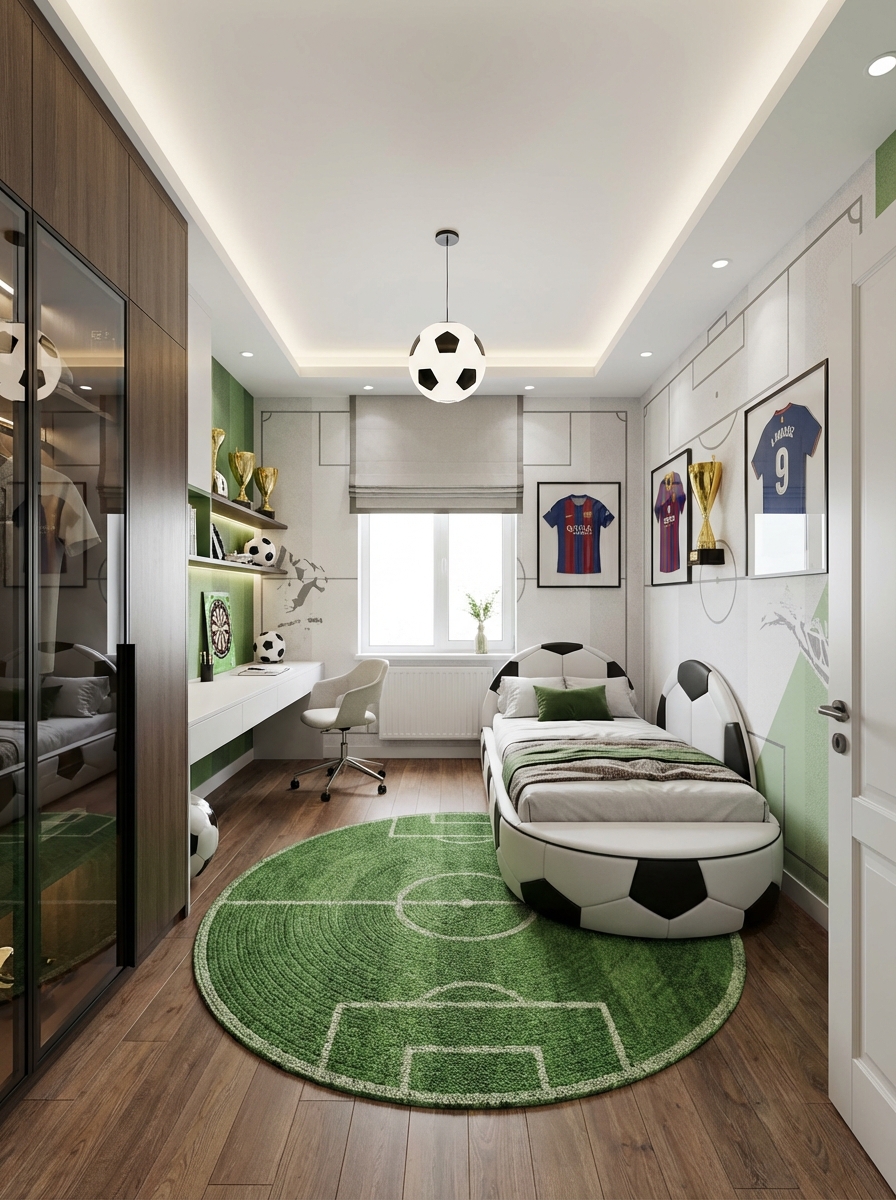 Дизайн детской в стиле Минимализм — фото интерьера от нейросети RoomGPT