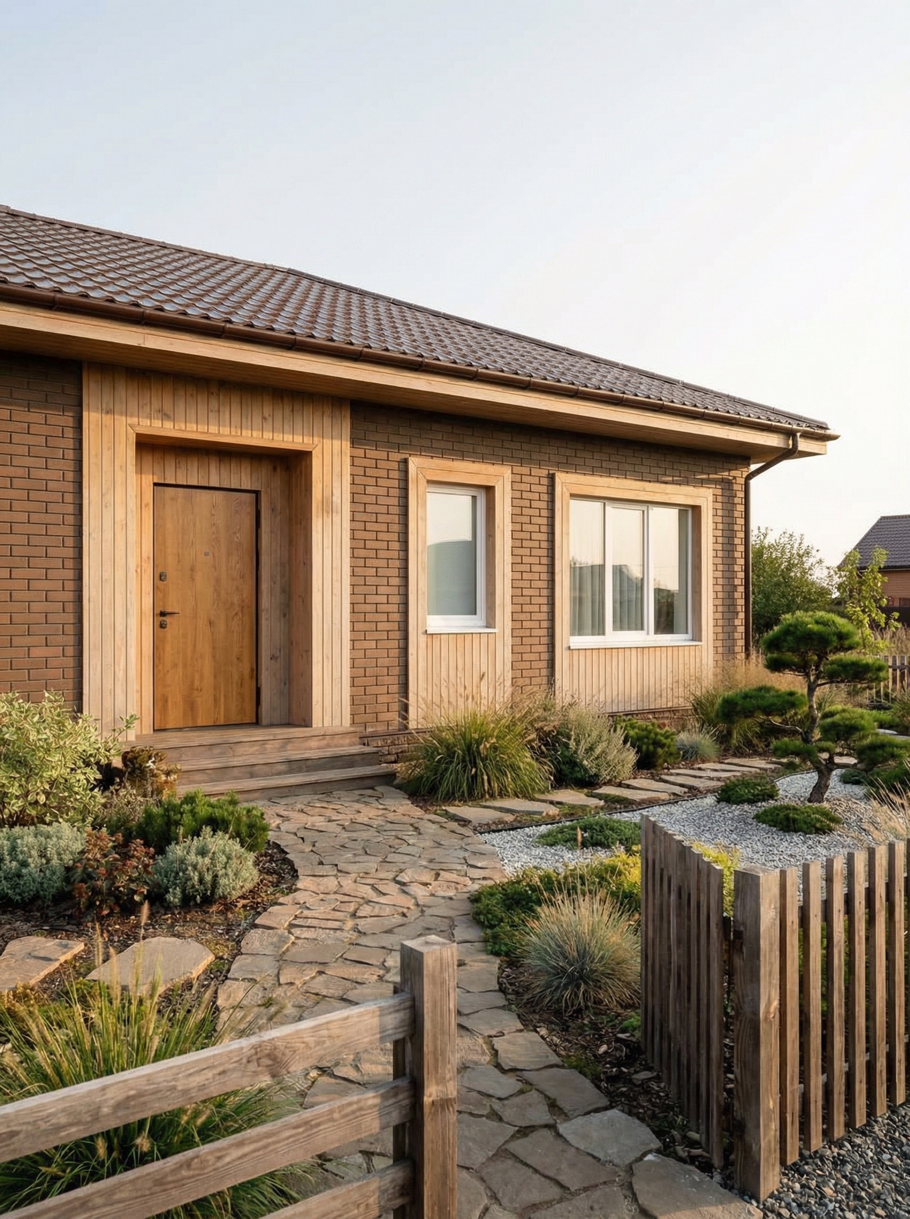 Дизайн гостиной в стиле Japandi — фото интерьера от нейросети RoomGPT