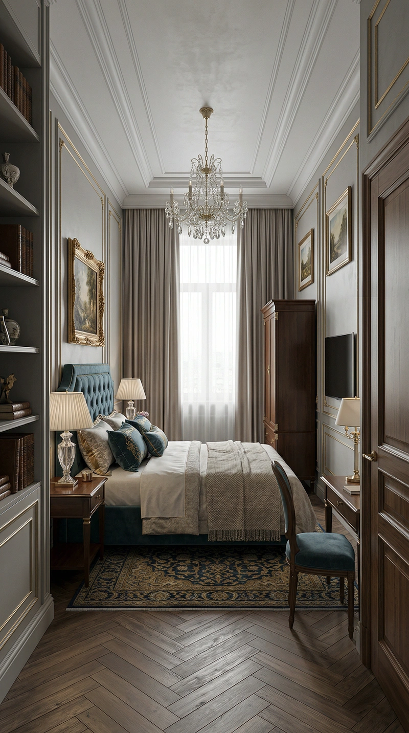 Дизайн интерьера в стиле Классика — Спальня от нейросети RoomGPT