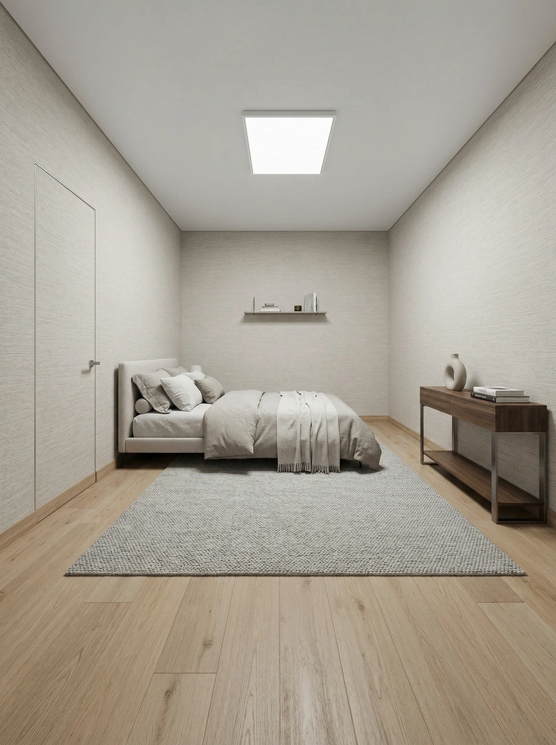 Дизайн спальни в стиле Минимализм — фото интерьера от нейросети RoomGPT