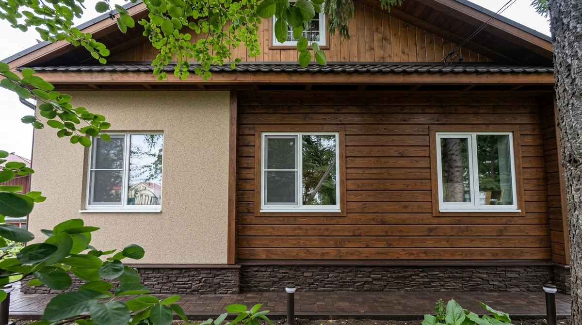 Дизайн фасада в стиле Шале — Фасад от нейросети RoomGPT
