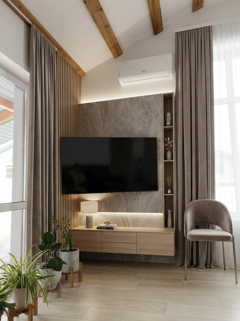 Дизайн интерьера в стиле Классика — Гостиная от нейросети RoomGPT