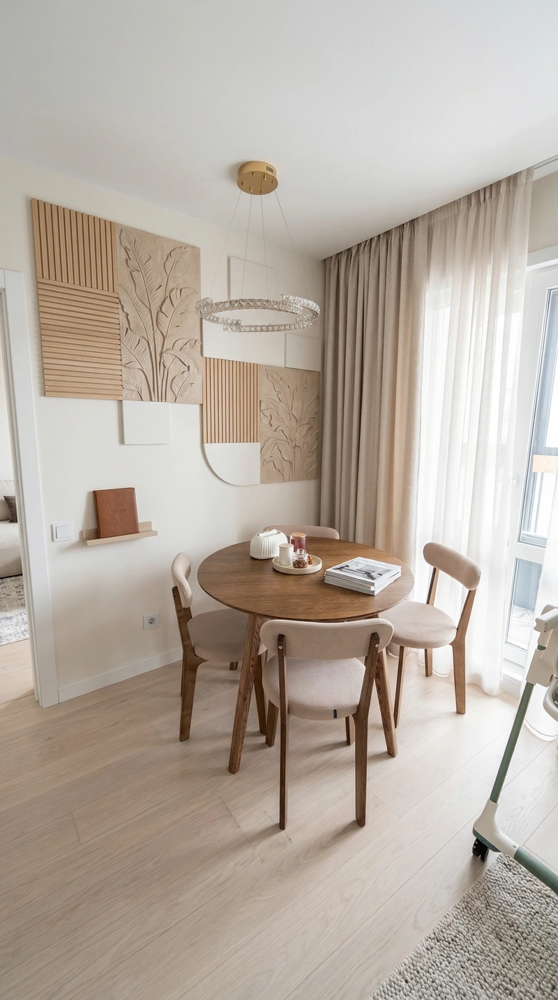 Дизайн интерьера в стиле Сканди — Кухня от нейросети RoomGPT