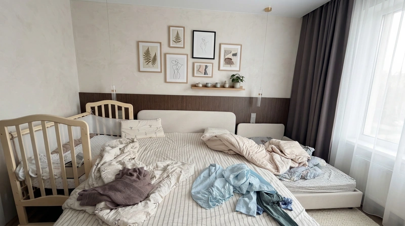 Дизайн интерьера в стиле Сканди — Спальня от нейросети RoomGPT