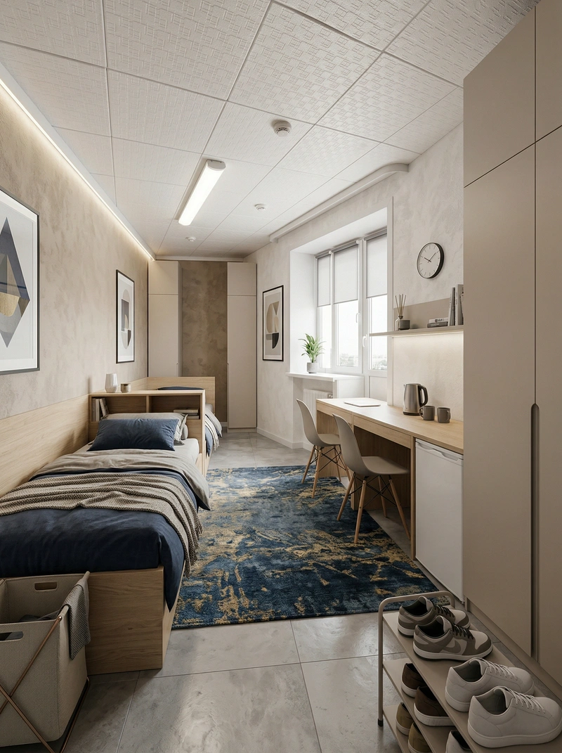 Дизайн спальни в стиле Минимализм — фото интерьера от нейросети RoomGPT