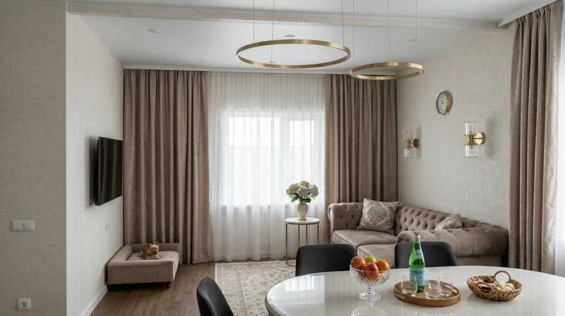 Дизайн гостиной в стиле Классика — фото интерьера от нейросети RoomGPT