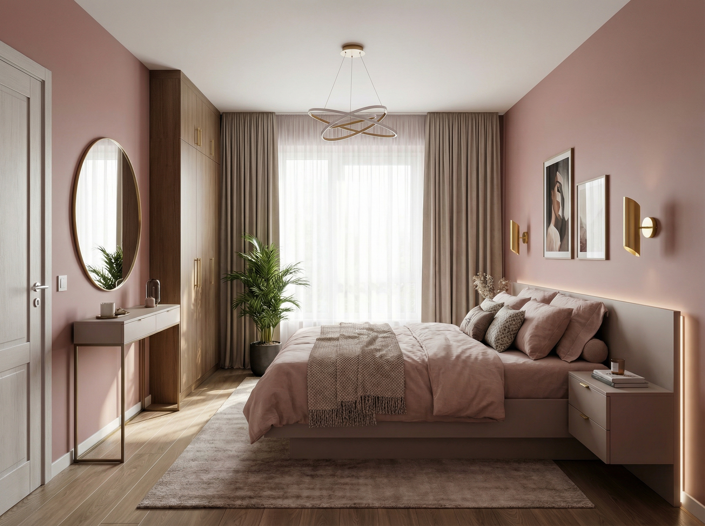 Дизайн спальни в стиле Минимализм — фото интерьера от нейросети RoomGPT