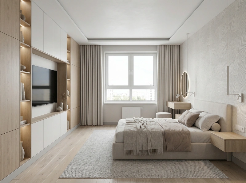 Дизайн гостиной в стиле Сканди — фото интерьера от нейросети RoomGPT