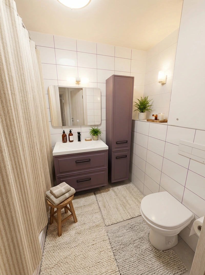 Дизайн ванной в стиле Сканди — фото интерьера от нейросети RoomGPT