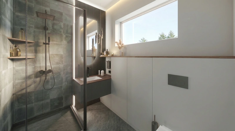 Дизайн ванной в стиле Без стиля — фото интерьера от нейросети RoomGPT