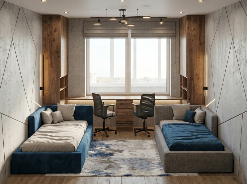 Дизайн детской в стиле Без стиля — фото интерьера от нейросети RoomGPT