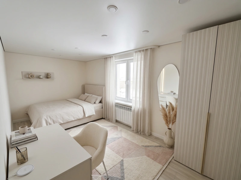 Дизайн детской в стиле Минимализм — фото интерьера от нейросети RoomGPT