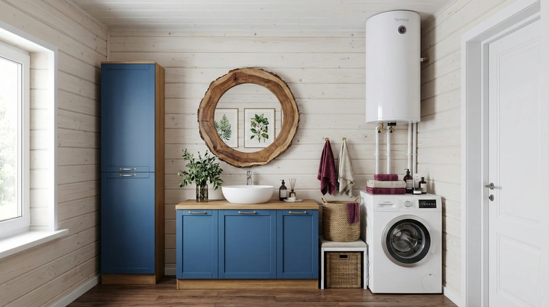 Дизайн ванной в стиле Британский — фото интерьера от нейросети RoomGPT