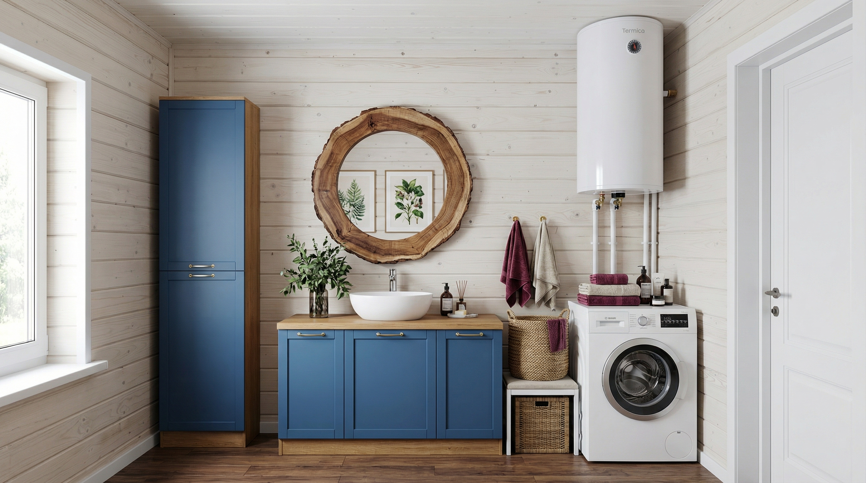 Дизайн ванной в стиле Британский — фото интерьера от нейросети RoomGPT