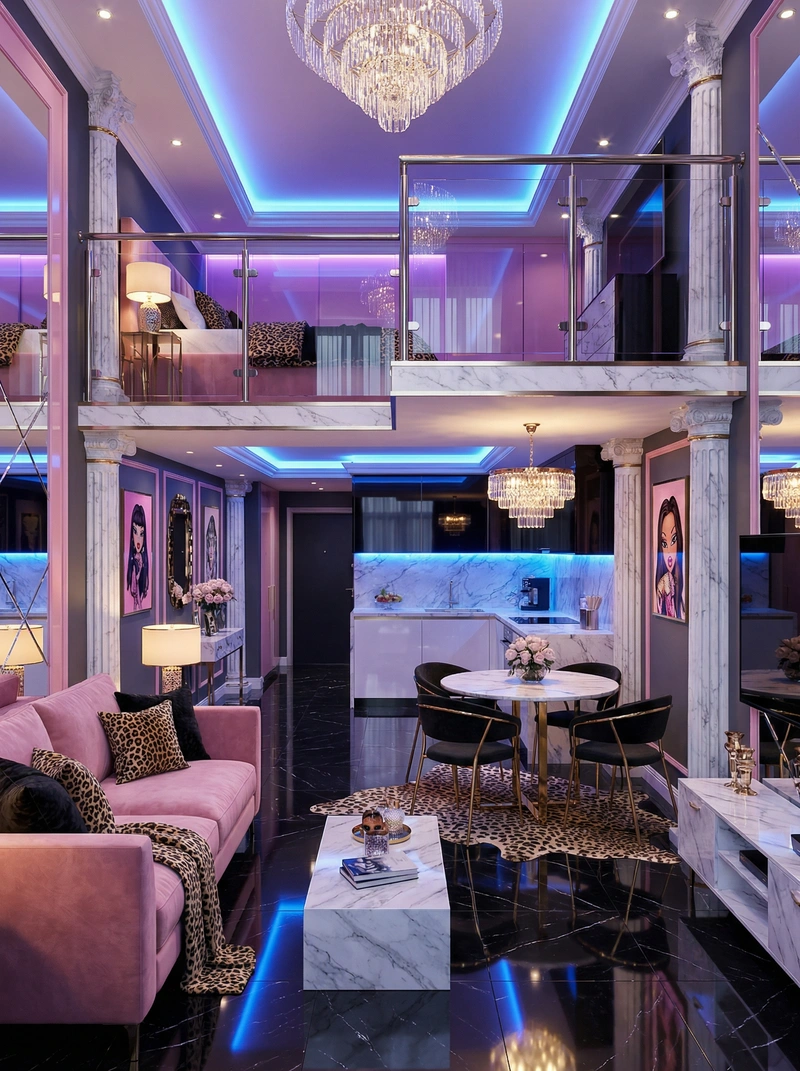 Дизайн интерьера в стиле Классика — Гостиная от нейросети RoomGPT