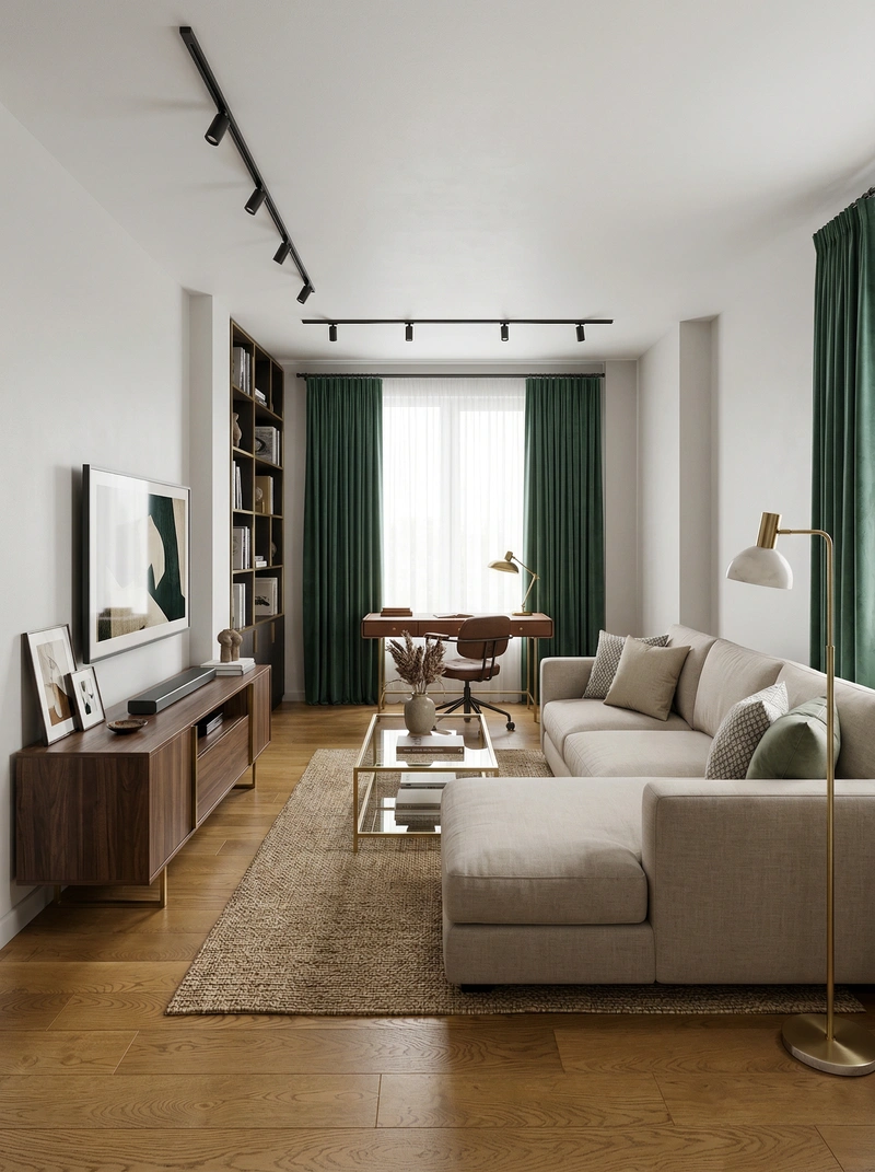 Дизайн интерьера в стиле Классика — Гостиная от нейросети RoomGPT