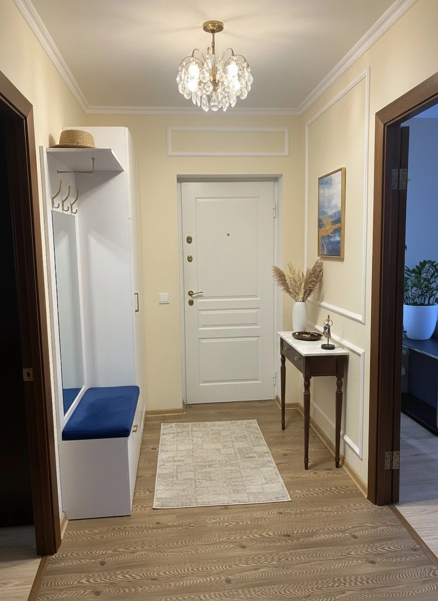 Дизайн прихожей в стиле Классика — фото интерьера от нейросети RoomGPT