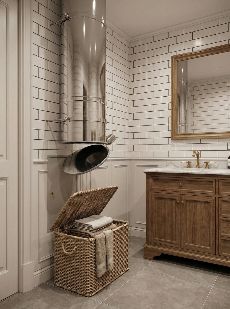 Дизайн интерьера в стиле Классика — Ванная от нейросети RoomGPT